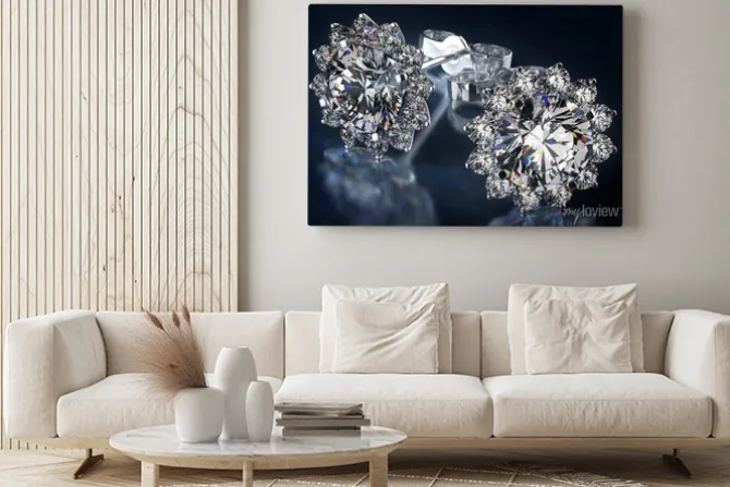 Obraz: Diamentowe kolczyki