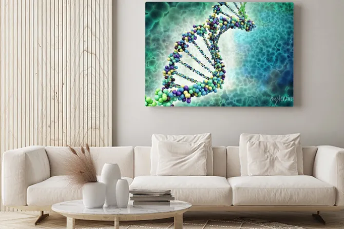 Obraz: Digital illustration of a dna