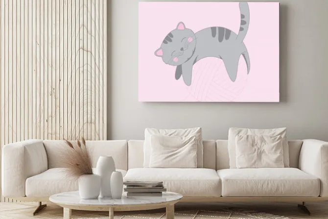 Obraz: Draw cat cute