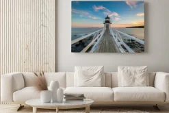 Obraz: Drewniany most do latarni morskiej