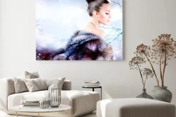 Obraz: Dziewczyna w futrze winter luxury