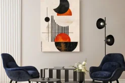 Obraz: Figury geometryczne w abstrakcyjnym stylu