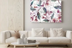 Obraz: Floralny deseń w stonowanych kolorach