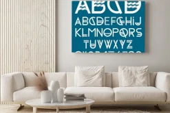 Obraz: Font papier i numery