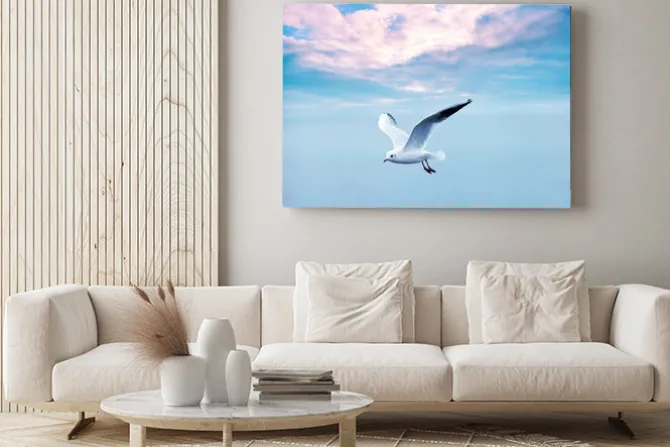 Obraz: Frajer rosnących przed chmurami niebo