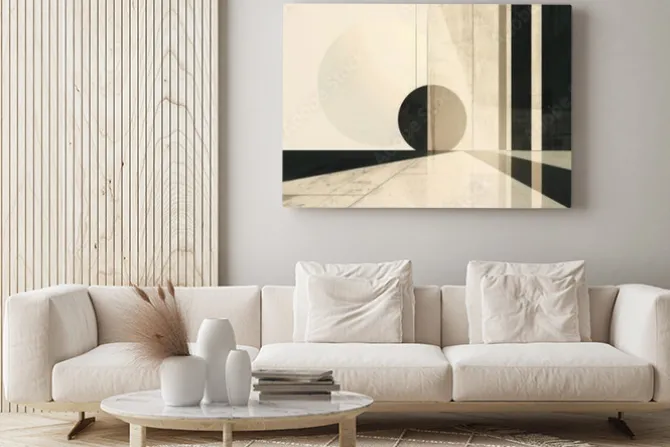 Obraz: Geometria w nowoczesnym stylu abstrakcyjne kształty