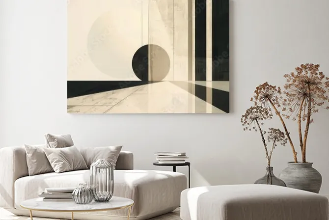 Obraz: Geometria w nowoczesnym stylu abstrakcyjne kształty