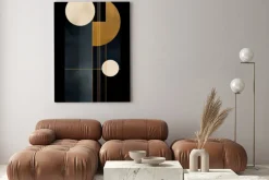 Obraz: Geometryczne figury w nowoczesnej abstrakcji