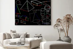 Obraz: Geometryczne kształty i wzory matematyczne