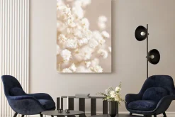 Obraz: Gipsówka białe kwiaty w boho stylu naturalna kompozycja