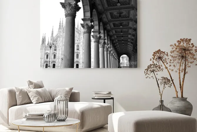 Obraz: Gotycka katedra w mediolanie, włochy