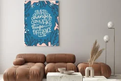 Obraz: Hand drawn lettering quote in modern calligraphy style about