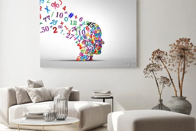 Obraz: Ilustracja koncepcji nauki matematyki i myślenia analitycznego