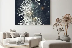 Obraz: Imprints japanese chrysanthemum mix repeat seamless pattern.