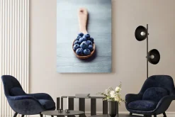 Obraz: Jagody na drewnianą łyżką