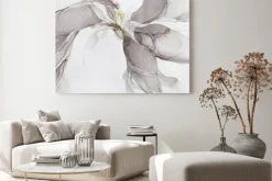 Obraz: Jasne tło z szaro-złotym tuszem