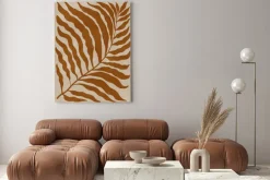 Obraz: Jesienny liść w stylu boho