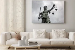 Obraz: Justitia statua w frankfurcie nad menem