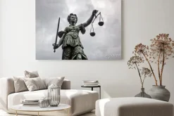 Obraz: Justitia statua w frankfurcie nad menem