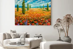 Obraz: Łąka krajobraz w stylu claude monet