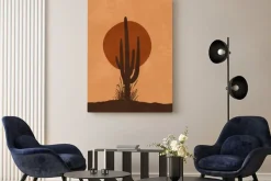 Obraz: Kaktus w stylu boho