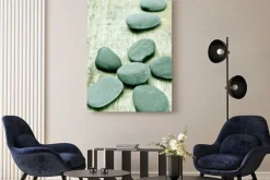 Obraz: Kamienie na starym powierzchni drewnianych