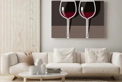 Obraz: Kieliszki do wina