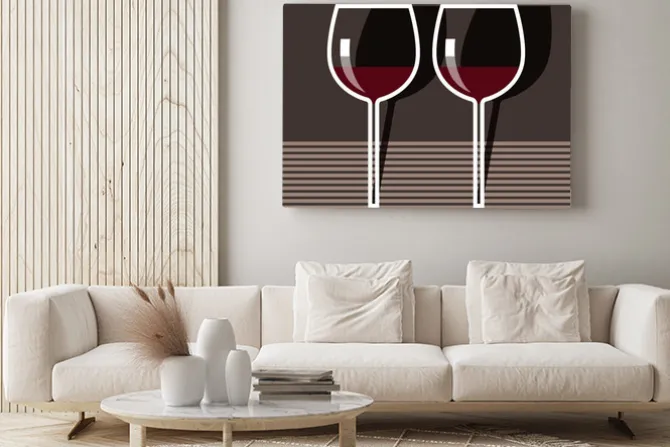 Obraz: Kieliszki do wina