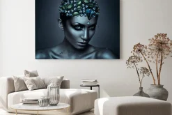 Obraz: Kobieta z głową gemstone