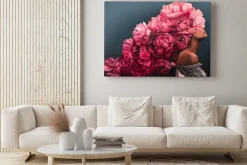 Obraz: Kobieta z różami na głowie