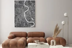 Obraz: Kolonia czarno biały rzut miasta