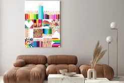 Obraz: Kolor kredki collage