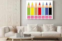 Obraz: Kolorowe kredki dla dzieci