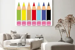 Obraz: Kolorowe kredki dla dzieci