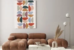 Obraz: Kolorowe kształty geometryczne w skandynawskim stylu