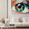 Obraz: Kolorowe oko abstrakcyjny malunek