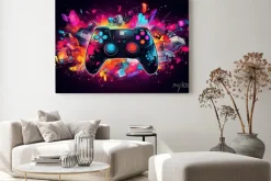 Obraz: Kolorowy kontroler do gier abstrakcja