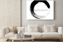 Obraz: Koło pędzla. szablon projektu logo wektor. twirl grunge kształty.