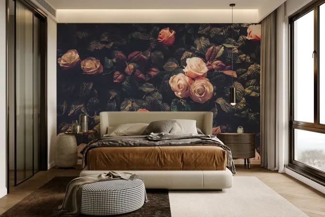 Obraz: Kremowe róże vintage