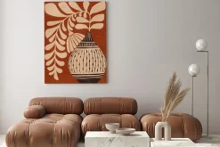 Obraz: Kwiat w wazonie w stylu boho