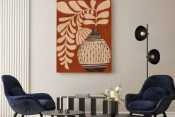 Obraz: Kwiat w wazonie w stylu boho