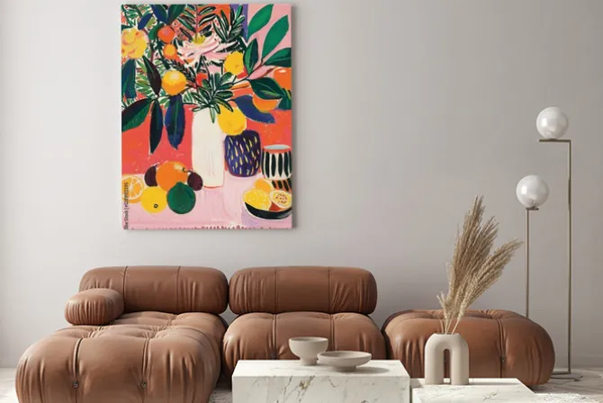 Obraz: Kwiaty martwa natura w stylu olejnym