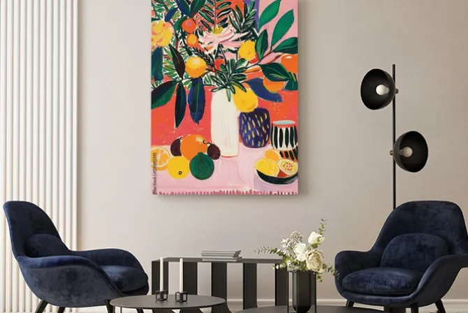 Obraz: Kwiaty martwa natura w stylu olejnym