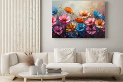Obraz: Kwiaty polne 3d abstrakcyjny malunek