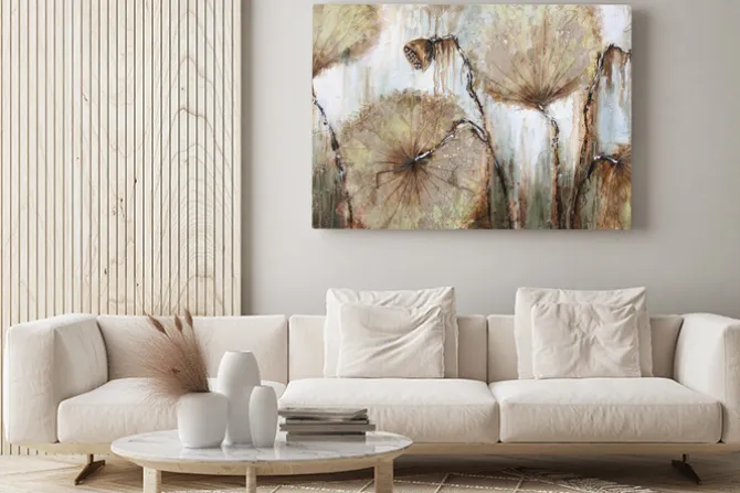 Obraz: Kwiaty polne malunek w stylu olejnym