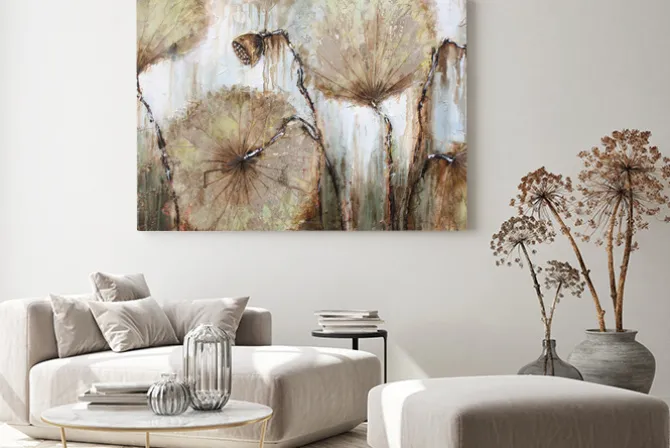 Obraz: Kwiaty polne malunek w stylu olejnym