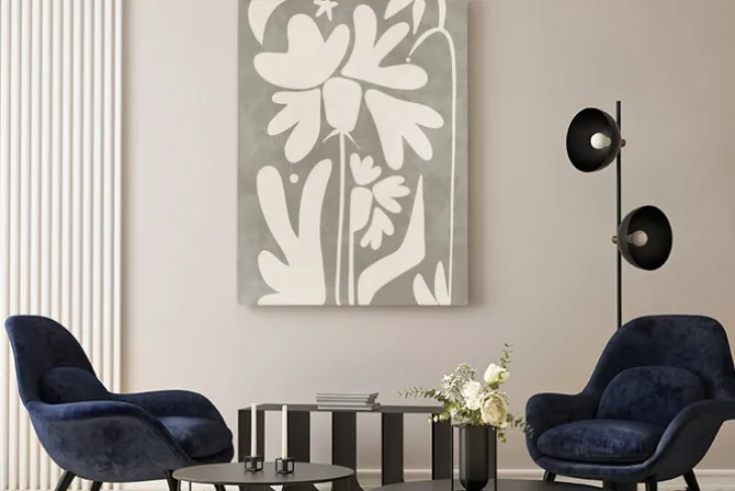 Obraz: Kwiaty w stylu skandynawskim