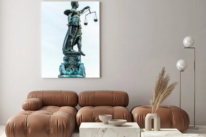 Obraz: Lady sprawiedliwości w frankfurcie