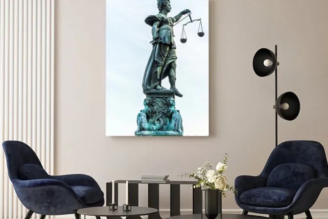 Obraz: Lady sprawiedliwości w frankfurcie