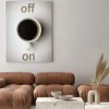 Obraz: "lichtschalter" kaffee on / off konzept